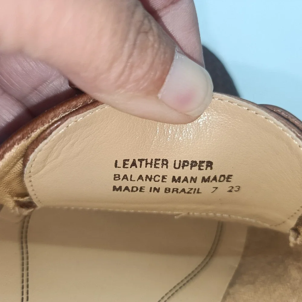 Trotter's‎ Men's Size 7 Brown Herringbone Oxford Loafers